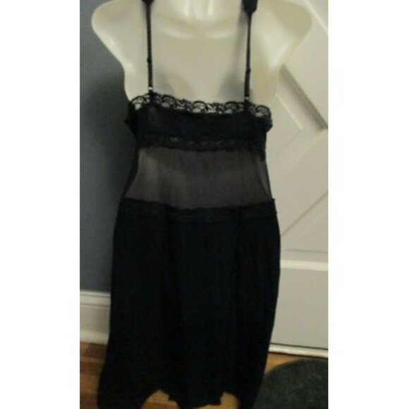 Adore Me Women's Primrose Slip Black Size 0X New !!! - Picture 2 of 2